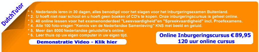 Nederlands leren - Inburgeringscursus online - Learn Dutch